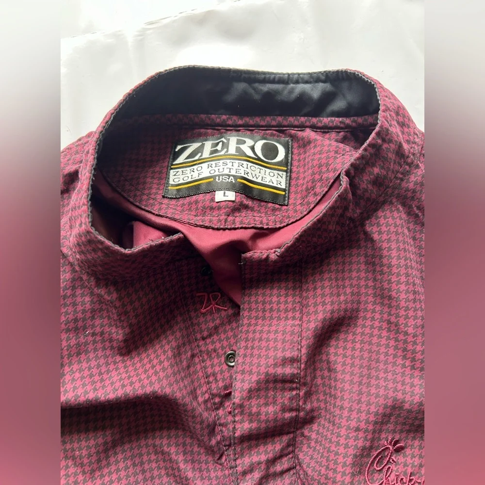 Chic Fil A retro Zero Purple Checkered Pullover Golf - Picture 5 of 8